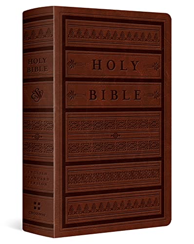 ESV Large Print Personal Size Bible: English Standard Version, Brown, Engraved Mantel, Trutone, Personal Size von Crossway Books